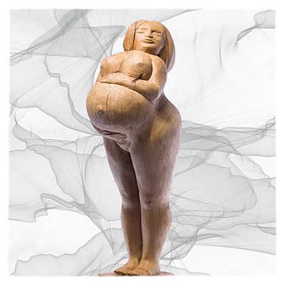 po-art, Skulptur: Schwangere I / pregnant II