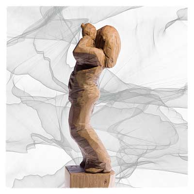 po-art, Skulptur: Sänger I / singer I